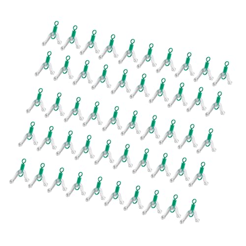 Sub Wire Connector Angelschnur Space Bifurcation Wirbel Schütz Angelgerät 50 Stück 8 Geformte Ringe von SueaLe