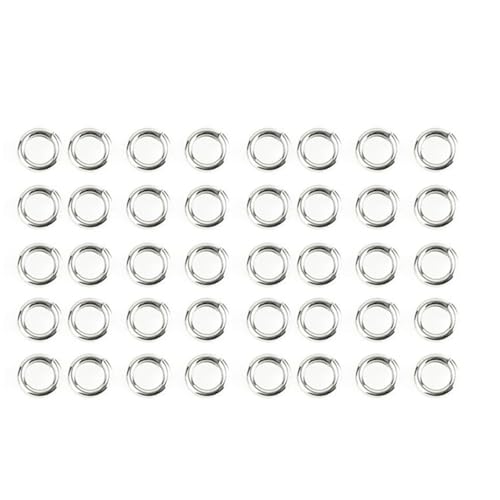 SueaLe 500Pcs Heavy Duty Angeln Split Ringe Korrosion Beständig Lockt Ringe Angeln Lockt Anschluss Angeln Zubehör von SueaLe