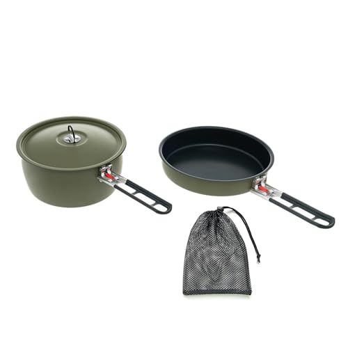 SueaLe Leichte Camping Töpfe Tragbare Outdoor Bratpfanne Kochgeschirr Schnell Erhitzt Topf Kochen Freien Zubehör Langlebig von SueaLe