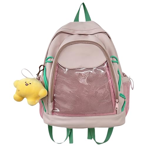 Transparente Schultasche Für Damen PVC Rucksack Große Kapazität Lässiger Tagesrucksack Geeignet Für Schule Und Alltag von SueaLe