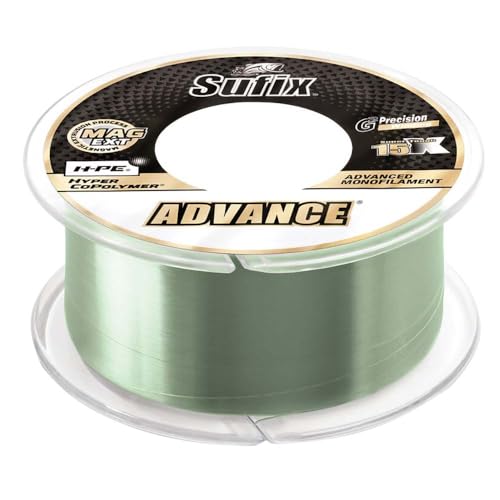 Sufix, Advance Monofilamentschnur, 9 kg getestet, 45,7 cm Durchmesser, 330 Meter, Low Vis Grün Sufix, Advance Monofilamentschnur, 9 kg getestet, 45,7 cm Durchmesser, 330 Meter, Low Vis Grün von Sufix