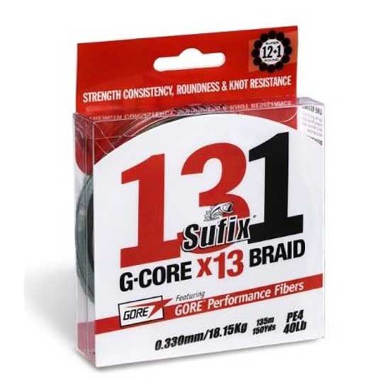 Sufix 131 G-core Braided Line 150 M Grün 0.185 mm von Sufix