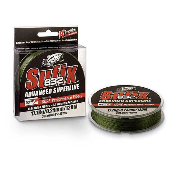 Sufix 832 Advanced Superline Braided Line 120 M Grün 0.100 mm von Sufix