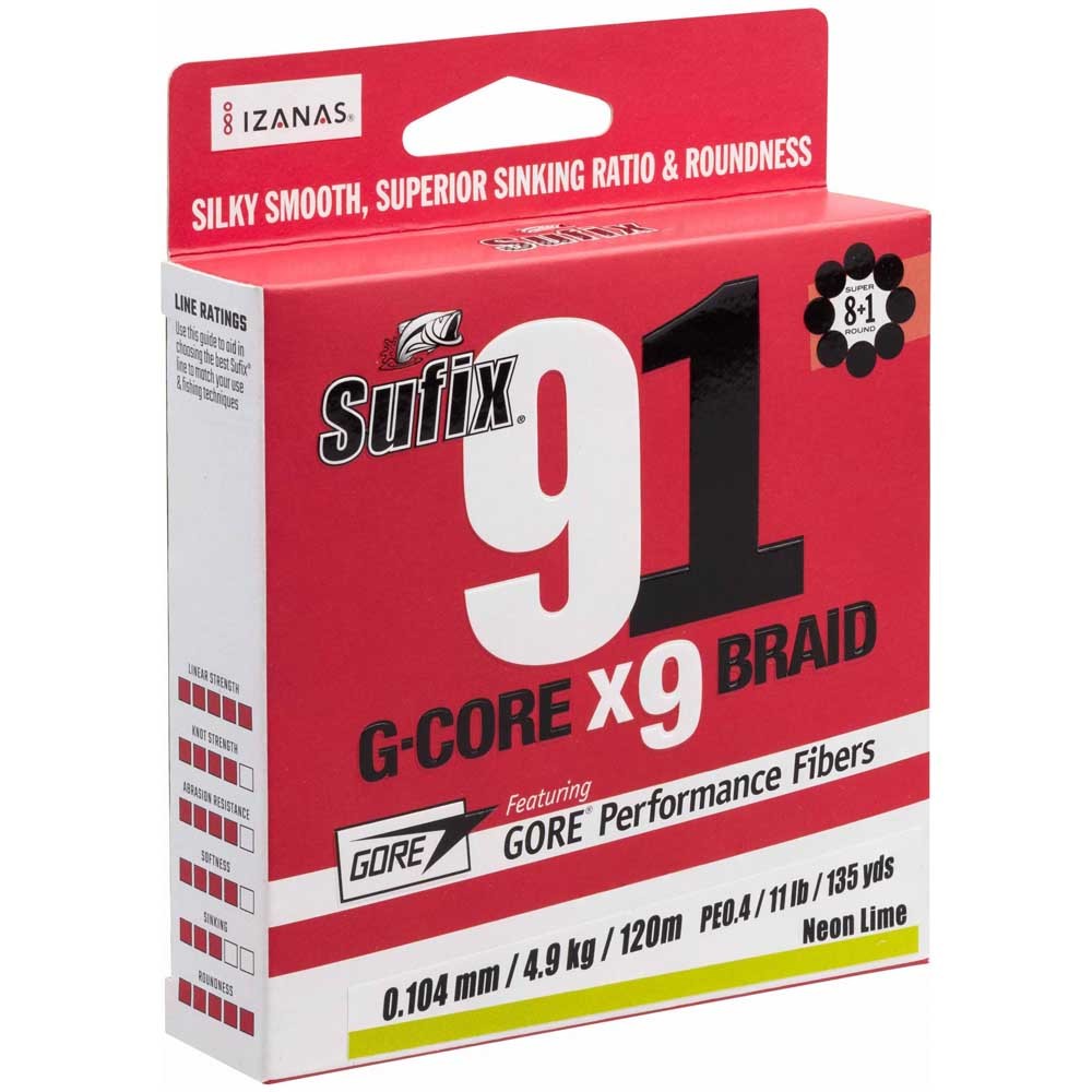 Sufix 91 Braided Line 120 M Rot 0.128 mm Sufix 91 Braided Line 120 M Rot 0.128 mm von Sufix