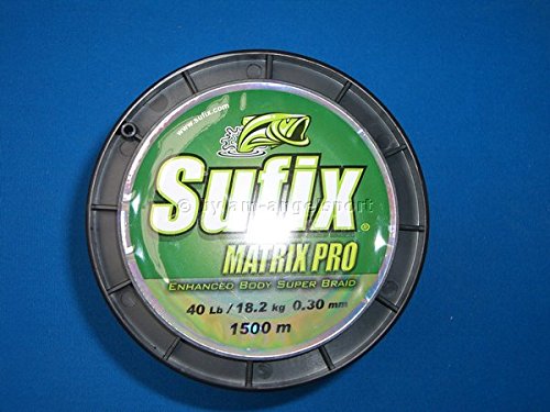 Sufix Matrix Pro 0,30mm 18,2Kg - 1500m Geflochtene Schnur von Sufix