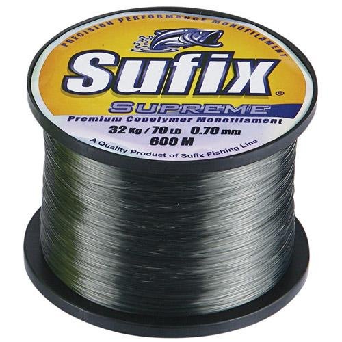 Sufix Supreme Brown Schnur 0,50mm 17,3Kg 150m Monofile Meeresschnur Wels von Sufix