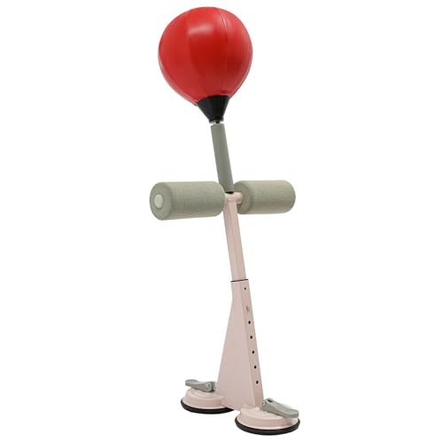 Punchingball Boxsack Stehend, Boxsack mit Zwei Saugnapfbasen, Boxsack für Teenager und Erwachsene, Höhenverstellbarer Boxausrüstung Stehender Boxtrainer für Boxtraining, Rot Punchingball Boxsack Stehend, Boxsack mit Zwei Saugnapfbasen, Boxsack für Teenager und Erwachsene, Höhenverstellbarer Boxausrüstung Stehender Boxtrainer für Boxtraining, Rot von SuhoFutus