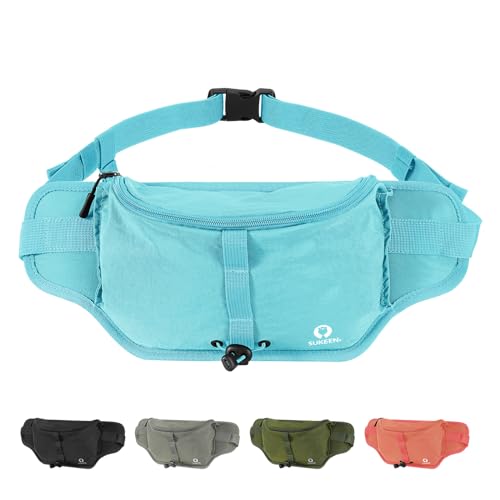 Sukeen Bauchtasche Damen Herren, Running Bag Blue Bauchtasche Wasserdicht Lauf Hüfttasche mit Verstellbarem Gummiband Running Belt,Großer Kapazität Crossbody Bag für Joggen Fitness Wandern Sukeen Bauchtasche Damen Herren, Running Bag Blue Bauchtasche Wasserdicht Lauf Hüfttasche mit Verstellbarem Gummiband Running Belt,Großer Kapazität Crossbody Bag für Joggen Fitness Wandern von Sukeen