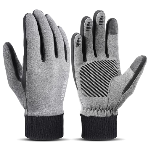 Sukeen Handschuhe Herren Damen Thermo Winterhandschuhe Wasserdichter Touchscreen Handschuhe Winter Fahrradhandschuhe Laufhandschuhe Sporthandschuh rutschfeste Handschuhe für Wandern Arbeit von Sukeen