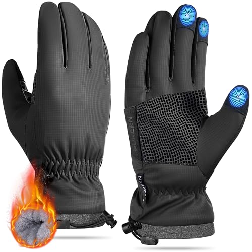 Sukeen Winterhandschuhe Herren Damen Thermo Fahrradhandschuhe Herren Winter Touchscreen wasserdichte Handschuhe mit Anti-Rutsch zum Radfahren Laufen Skifahren Autofahren Wandern Arbeiten Sukeen Winterhandschuhe Herren Damen Thermo Fahrradhandschuhe Herren Winter Touchscreen wasserdichte Handschuhe mit Anti-Rutsch zum Radfahren Laufen Skifahren Autofahren Wandern Arbeiten von Sukeen