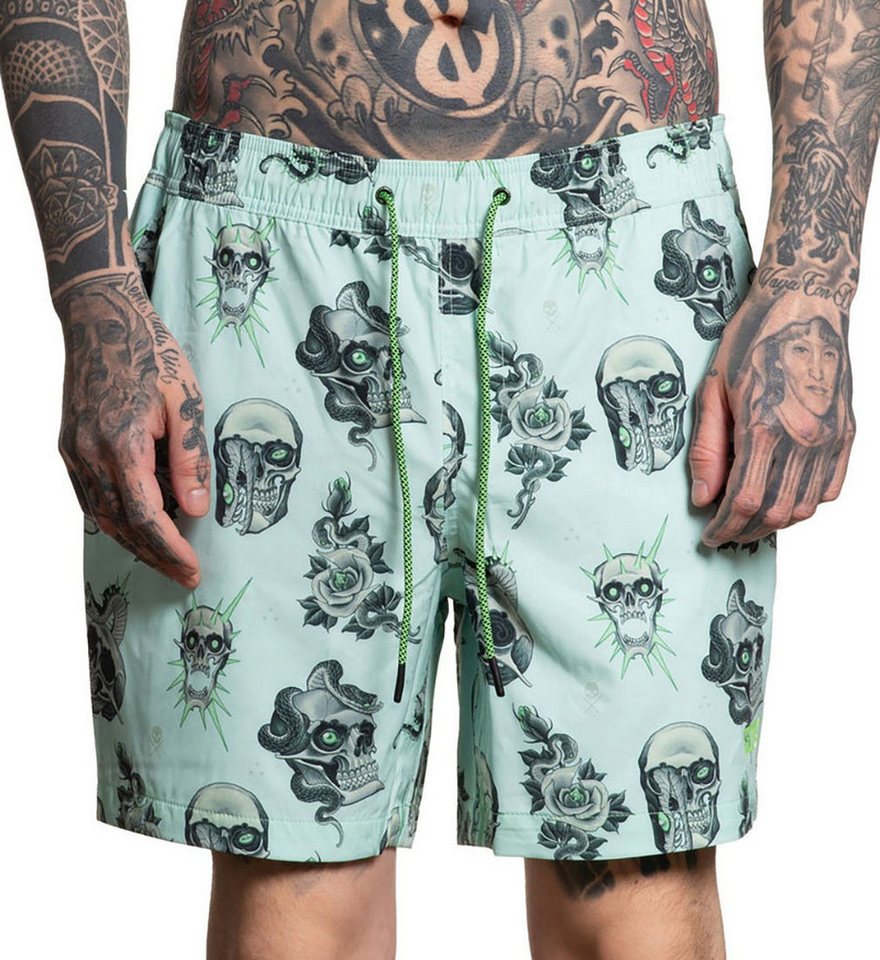 Sullen Clothing Boardshorts Haubs Tattoo Schädel Schlange Badehose Sullen Clothing Boardshorts Haubs Tattoo Schädel Schlange Badehose von Sullen Clothing