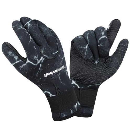 3mm Neopren Handschuhe, Wärmende Tauchhandschuhe, Neoprenanzug Handschuhe für Herren Damen, Anti-Rutsch-Neopren Handschuhe für zum Tauchen, Surfen, Kajakfahren, Schnorcheln, Segeln, Bootfahren 3mm Neopren Handschuhe, Wärmende Tauchhandschuhe, Neoprenanzug Handschuhe für Herren Damen, Anti-Rutsch-Neopren Handschuhe für zum Tauchen, Surfen, Kajakfahren, Schnorcheln, Segeln, Bootfahren von Summshall