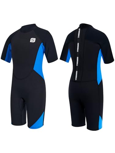 Summshall 2.5mm Neoprenanzug Kinder | Thermischer Badeanzug für Schwimmen Tauchen Surfen | Wärmender Kurzarm Neoprenanzug Mädchen Jungen Jugen | UV-Schutz & Ultra Dehnbar Summshall 2.5mm Neoprenanzug Kinder | Thermischer Badeanzug für Schwimmen Tauchen Surfen | Wärmender Kurzarm Neoprenanzug Mädchen Jungen Jugen | UV-Schutz & Ultra Dehnbar von Summshall