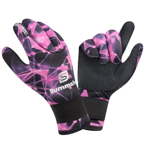 Summshall Neoprenhandschuhe 3mm Neopren Handschuhe für Damen Herren Thermisch Anti-Rutsch Wärmender Tauchhandschuhe mit elastischem Handgelenk zum Tauchen, Surfen, Schnorcheln Summshall Neoprenhandschuhe 3mm Neopren Handschuhe für Damen Herren Thermisch Anti-Rutsch Wärmender Tauchhandschuhe mit elastischem Handgelenk zum Tauchen, Surfen, Schnorcheln von Summshall