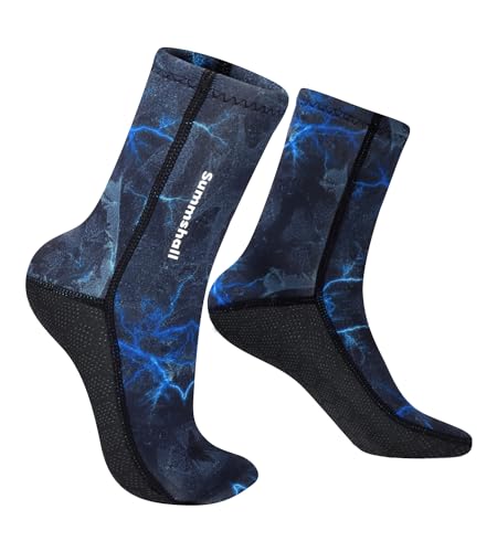 Summshall Neoprensocken, 3MM Neopren Socken Damen Herren Thermo Schwimmsocken Beachvolleyball socken Wattsocken Tauchsocken für Wassersport Schnorcheln Surfen Summshall Neoprensocken, 3MM Neopren Socken Damen Herren Thermo Schwimmsocken Beachvolleyball socken Wattsocken Tauchsocken für Wassersport Schnorcheln Surfen von Summshall
