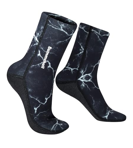 Summshall Neoprensocken, 3MM Neopren Socken Damen Herren Thermo Schwimmsocken Beachvolleyball socken Wattsocken Tauchsocken für Wassersport Schnorcheln Surfen Summshall Neoprensocken, 3MM Neopren Socken Damen Herren Thermo Schwimmsocken Beachvolleyball socken Wattsocken Tauchsocken für Wassersport Schnorcheln Surfen von Summshall