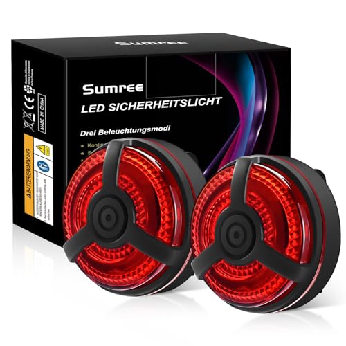 Sumree LED Blinklicht Schulranzen Sicherheitslicht 2er Set - USB Aufladbar, Clip Reflektor Schulranzen für Wandern Joggen Laufen Haustier Rucksack Kleidung Sumree LED Blinklicht Schulranzen Sicherheitslicht 2er Set - USB Aufladbar, Clip Reflektor Schulranzen für Wandern Joggen Laufen Haustier Rucksack Kleidung von Sumree