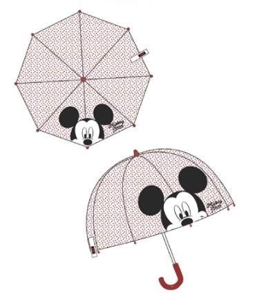 Regenschirm aus Polyester, transparent, Mickey Mouse Disney, 65 cm, rot, Mediana Regenschirm aus Polyester, transparent, Mickey Mouse Disney, 65 cm, rot, Mediana von Sun City