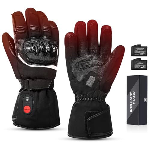 Sun Will Beheizte Handschuhe Wiederaufladbare Motorradhandschuhe wasserdichte Fahrradhandschuhe Damen Herren Handschuhe Winter FüR Skifahren, Jagen, Angeln, Raynaud-Krankheit, Arthritis XXL Schwarz Sun Will Beheizte Handschuhe Wiederaufladbare Motorradhandschuhe wasserdichte Fahrradhandschuhe Damen Herren Handschuhe Winter FüR Skifahren, Jagen, Angeln, Raynaud-Krankheit, Arthritis XXL Schwarz von Sun Will