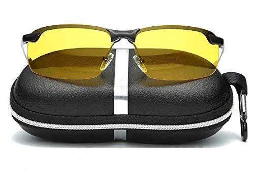 SunAurora Polarisierte Sonnenbrille Radsportbrillen,Nachtsichtbrille,HD Anti-Glanz Polarisiert Ultra Light Brille,UV400-Schutz Unisex Sportbrille von SunAurora