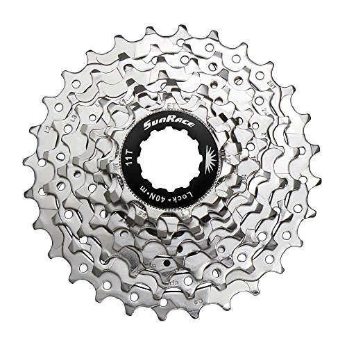 SUNRACE Kassettenzahnkranz CSR919 Mod. 14 9-fach, High Tensile Stahl, Nickel platiniert, HG Shimano kompatibel, Gewicht 273 g 12 -13-14-15-17-19-21-23- 25 Z. von SunRace