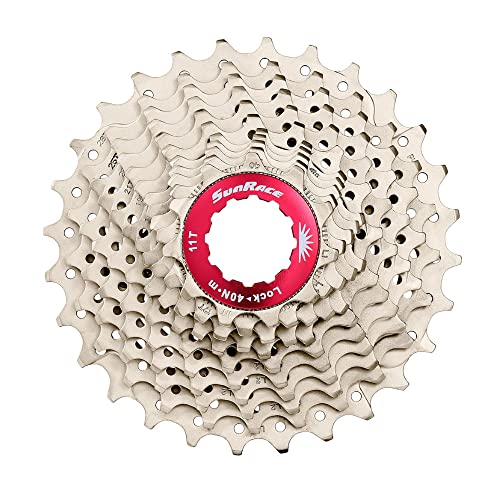 SUNRACE Mx Ruota Libera 11V, Argento/Rosso, 11-32D SUNRACE Mx Ruota Libera 11V, Argento/Rosso, 11-32D von SunRace