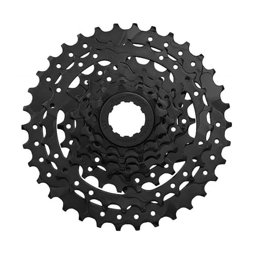 SUNRACE Unisex-Adult Cassetta 7V x 11/34 Denti in Acciaio Argento-Corpetto, Nero, Unica SUNRACE Unisex-Adult Cassetta 7V x 11/34 Denti in Acciaio Argento-Corpetto, Nero, Unica von SunRace