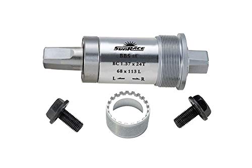 Sunrace Unisex – Erwachsene BBS 18 Innenlager, Silber, 131 mm Sunrace Unisex – Erwachsene BBS 18 Innenlager, Silber, 131 mm von SunRace