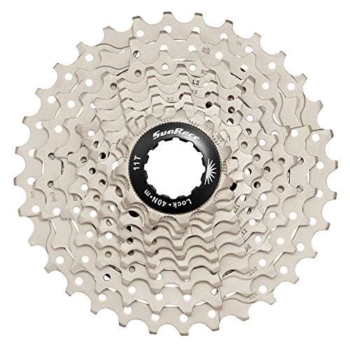 SUNRACE Unisex's CSRS1 Cassette, Silver, 11-32T von SunRace