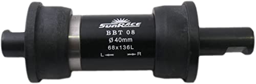 Sunrace Unisex – Erwachsene Innenlager-03324449 Innenlager, schwarz, 136 mm von SunRace