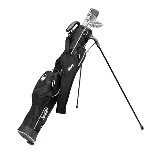 Leichte Sunday Golf Bag mit Ständer – einfach zu transportieren, langlebige Pitch n Putt Tasche für Driving Range, Par 3 und Executive Courses von Sunday Golf