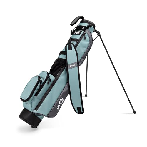 Sunday Golf Loma Tasche – leichte Golftasche mit Riemen und Ständer – einfach zu tragende Pitch n Putt Golftasche – Par 3 und Executive Kurse, 31 Zoll hoch (Meerschaum) von Sunday Golf