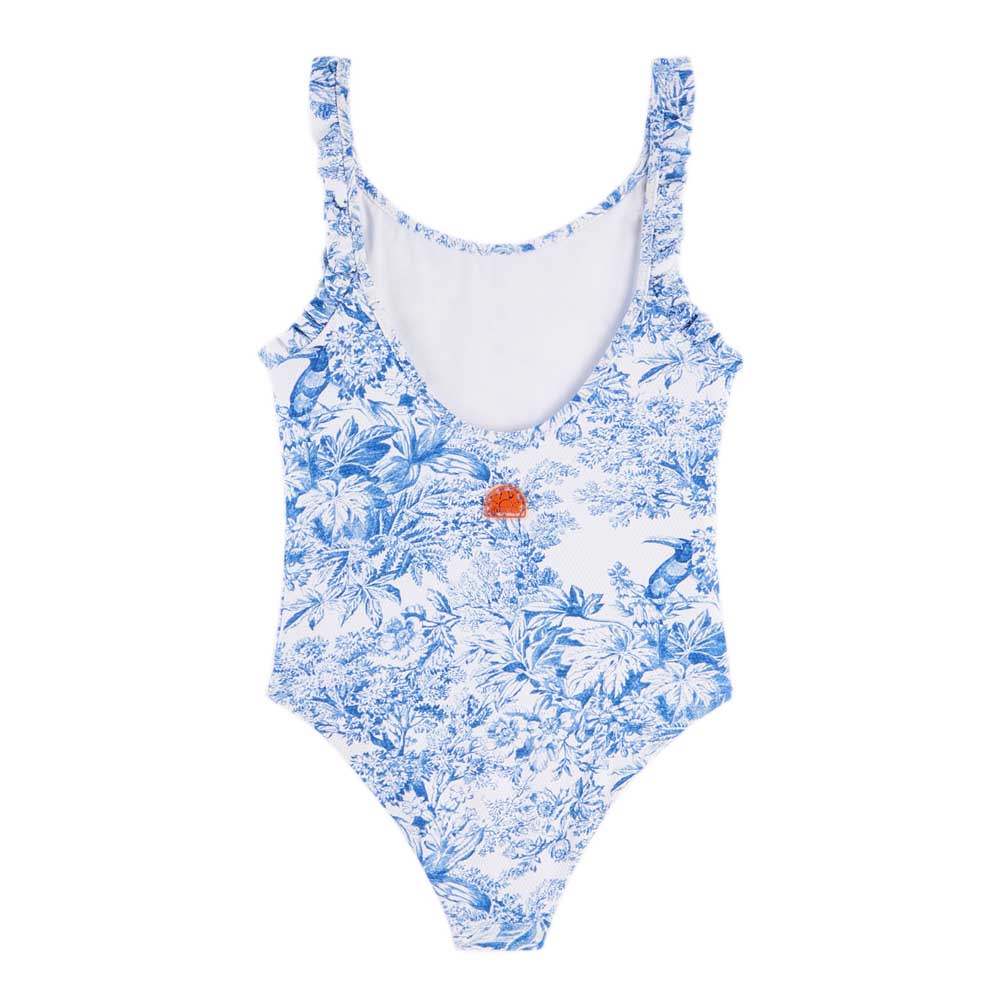 Sundek Toile De Jouy Swimsuit Weiß,Blau 10 Years Mädchen von Sundek