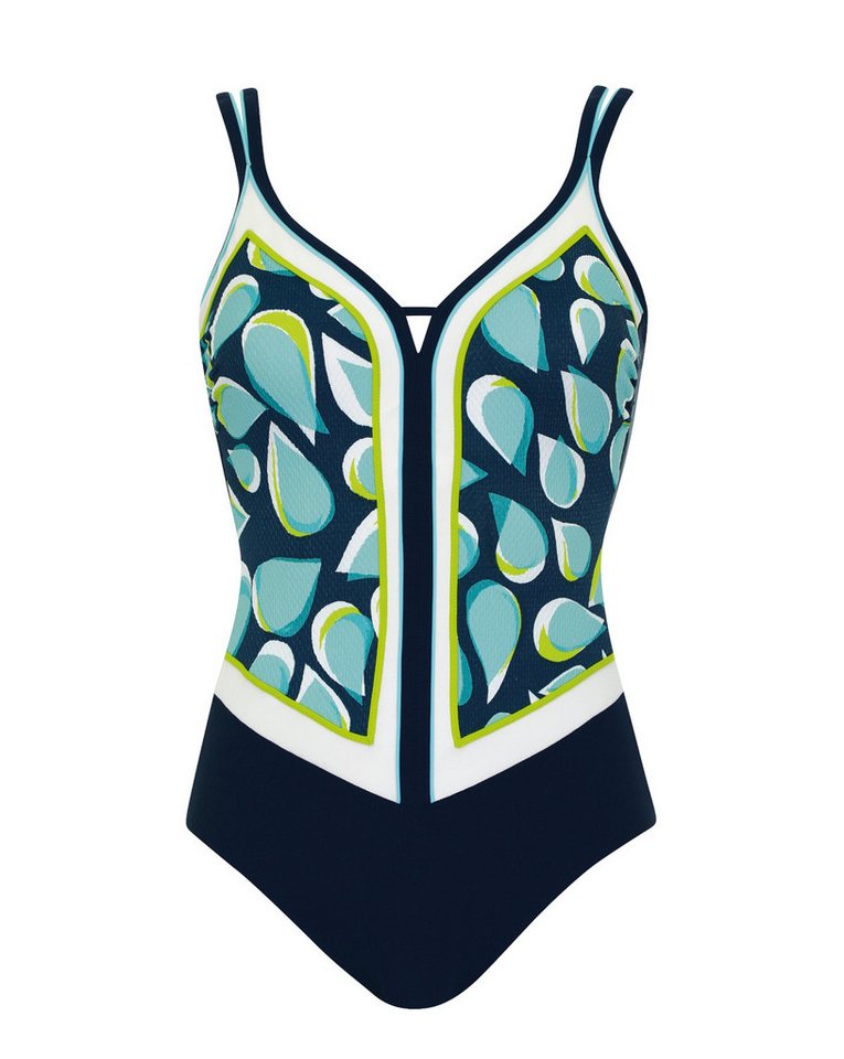 Sunflair Badeanzug Beach Basic Blue & Turquoise Shapewear Badeanzug mit Softcups von Sunflair