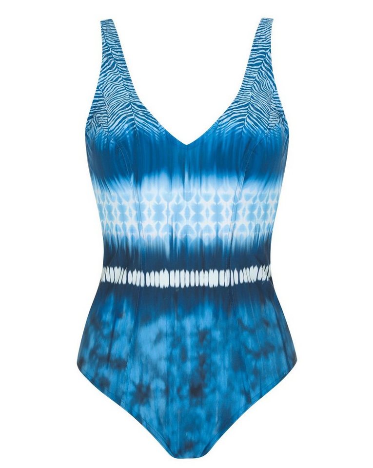 Sunflair Badeanzug Beach Fashion blue white Badeanzug mit Softcups und Shapewear von Sunflair