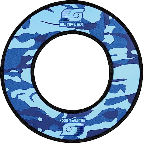 Sunflex® Jerseyprene Titan Ring Camo blue | leichte Wurfring für den Strand und den Park | Flugring lässt sich ohne Verletzungsgefahr fangen | extrem robust und für jede Altersgruppe von Sunflex