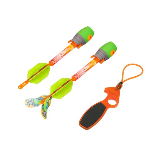 Sunflex® Rocket Piper Set | Fluggerät zum werfen & Fangen | Soundeffekt mit pfeifen bei Würfen | Action im Freien für Kinder & Erwachsene | perfekt für Garten, Park & Strand von Sunflex