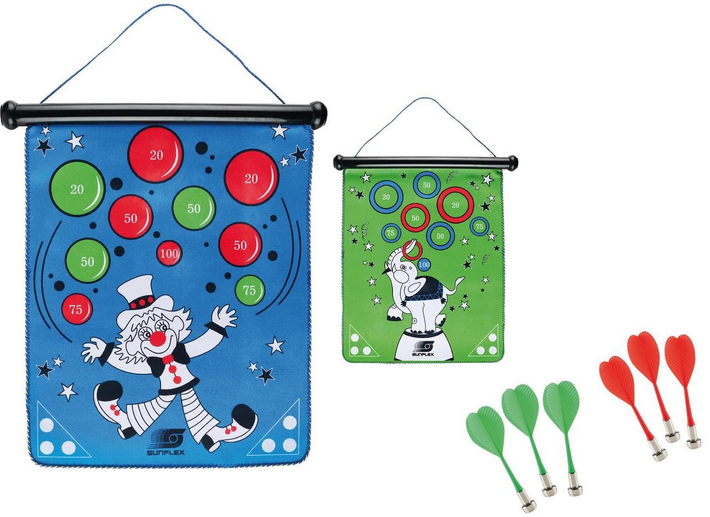 Sunflex Dartscheibe Magnetisches Dartspiel Circus, Dartboard Dart Board Scheibe Darts Sunflex Dartscheibe Magnetisches Dartspiel Circus, Dartboard Dart Board Scheibe Darts von Sunflex