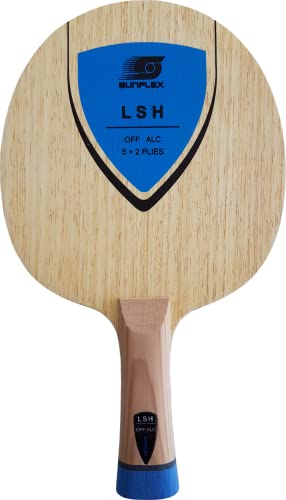 Sunflex LSH Off ALC Tischtennis-Holz | professionelles Offensiv Holz | 7 Furniere | enorme Spinentwicklung und viel Power | konkaver Griff von Sunflex