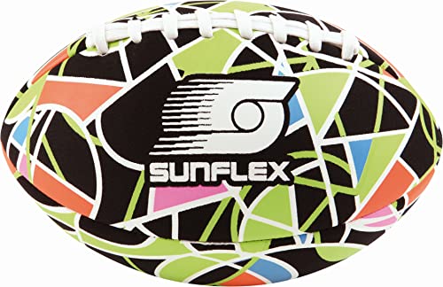 Sunflex® Neopren American Football Color Pro | sehr griffig lässt sich ideal Werfen und Fangen | Ball weich für den Strand | für jede Altersgruppe von Sunflex