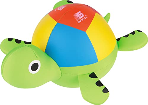Sunflex Neopren Jumping Animal Ball TURTLE | weich und leicht für den Strand und das Wasser | speziell für Kinder sehr gut zum Werfen und Fangen | springt auf der Wasseroberfläche | extrem robust von Sunflex