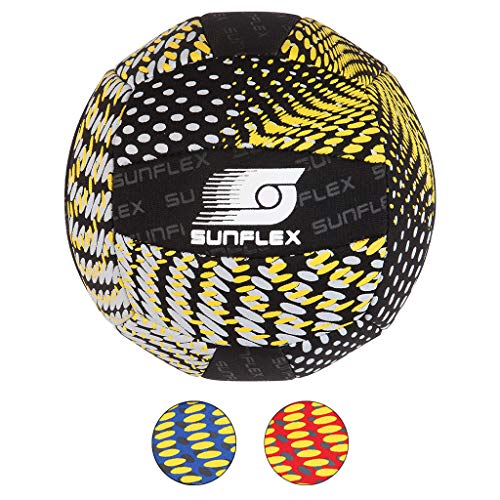 Sunflex Neopren Zubehör Beach und Funball Splash Größe 3 in schwarz | Volleyball weich und leicht für den Strand und das Wasser | extrem robust und für Jede Altersgruppe von Sunflex