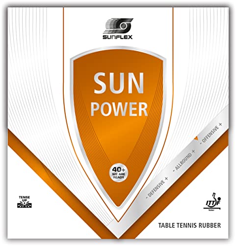 Sunflex Sun Power Tischtennis-Belag | professioneller Offensiv Belag | ITTF zugelassen | schnell und Gute Spinentwicklung | 1,8mm Schwamm | rot Sunflex Sun Power Tischtennis-Belag | professioneller Offensiv Belag | ITTF zugelassen | schnell und Gute Spinentwicklung | 1,8mm Schwamm | rot von Sunflex