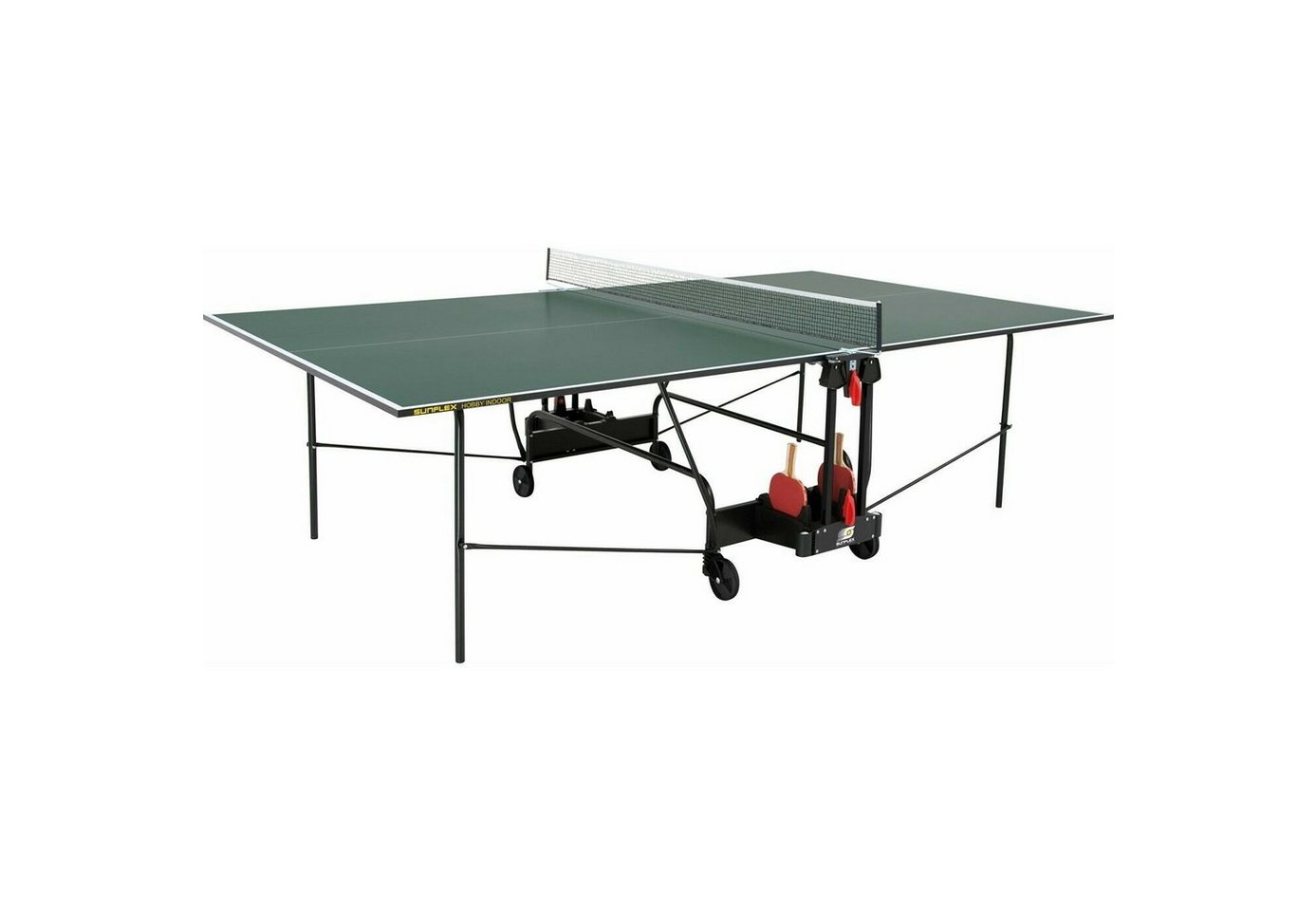 Sunflex Tischtennisplatte Hobby Indoor mit Tischtennisnetz grün Sunflex Tischtennisplatte Hobby Indoor mit Tischtennisnetz grün von Sunflex
