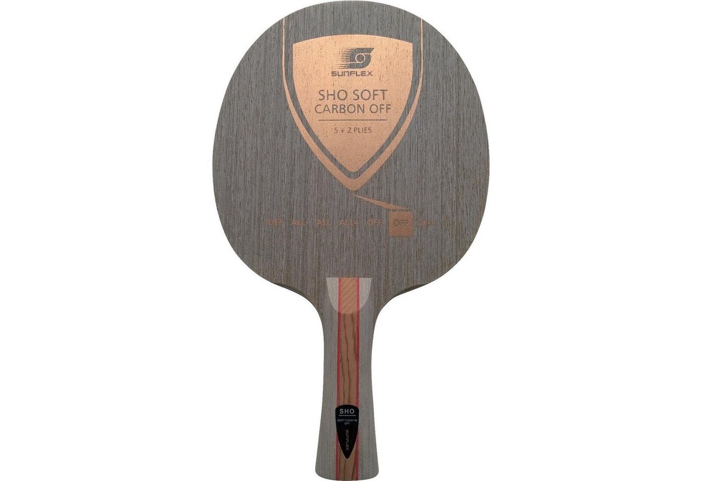 Sunflex Tischtennisschläger SHO Soft Carbon Off Tischtennis-Holz, konkaver Griff Sunflex Tischtennisschläger SHO Soft Carbon Off Tischtennis-Holz, konkaver Griff von Sunflex