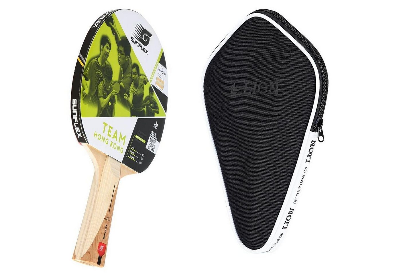 Sunflex Tischtennisschläger TEAM HONG KONG + Tischtennishülle, Tischtennis Schläger Set Tischtennisset Table Tennis Bat Racket Sunflex Tischtennisschläger TEAM HONG KONG + Tischtennishülle, Tischtennis Schläger Set Tischtennisset Table Tennis Bat Racket von Sunflex