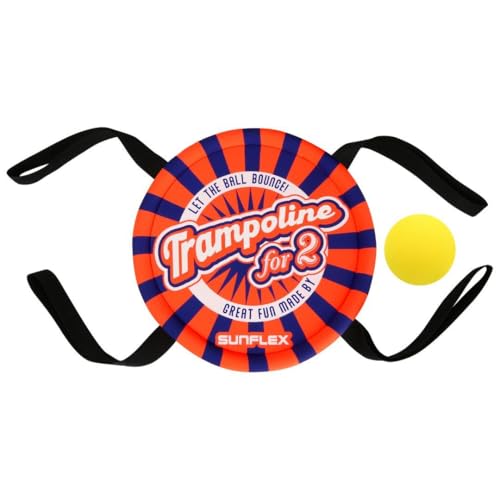 Sunflex Trampoline for 2 Orange | Geschicklichkeitsspiel für Zwei | Outdoor | Robustes Neopren-Trampoline mit Eva-Ball | fördert Hand-Auge Koordination & Motorik | ideal für Kinder Sunflex Trampoline for 2 Orange | Geschicklichkeitsspiel für Zwei | Outdoor | Robustes Neopren-Trampoline mit Eva-Ball | fördert Hand-Auge Koordination & Motorik | ideal für Kinder von Sunflex