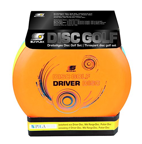 Sunflex DISC Golf Set | Disc Golf Spiel | DREI Wurfscheiben Verschiedene Distanzen | perfekte Flugeigenschaften | Wettkampf zugelassen Sunflex DISC Golf Set | Disc Golf Spiel | DREI Wurfscheiben Verschiedene Distanzen | perfekte Flugeigenschaften | Wettkampf zugelassen von Sunflex