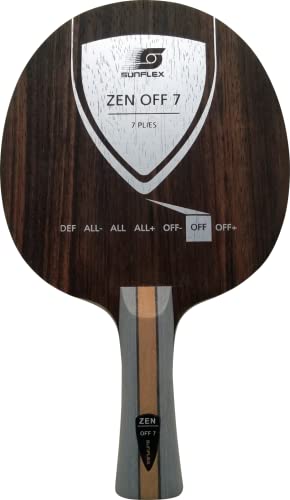 Sunflex Zen Off 7 Tischtennis-Holz | professionelles Offensiv Holz | 7 Furniere | dynamisch und enorme Durchschlagskraft | konkaver Griff Sunflex Zen Off 7 Tischtennis-Holz | professionelles Offensiv Holz | 7 Furniere | dynamisch und enorme Durchschlagskraft | konkaver Griff von Sunflex
