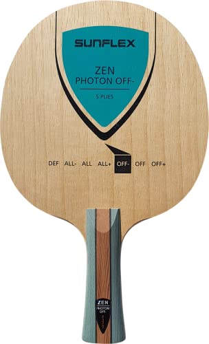 Sunflex Zen Photon Tischtennis-Holz | professionelles Offensiv Holz | 5 Furniere mit Balsa | Dynamik und viel Spin | sehr leicht | gerader Griff Sunflex Zen Photon Tischtennis-Holz | professionelles Offensiv Holz | 5 Furniere mit Balsa | Dynamik und viel Spin | sehr leicht | gerader Griff von Sunflex